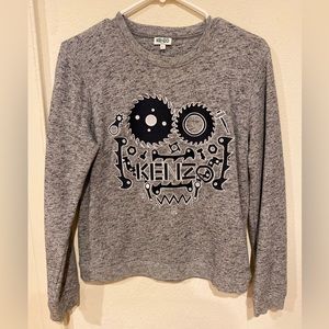Kenzo Sweatshirt. Original. Barely worn. Gray. Size Large.